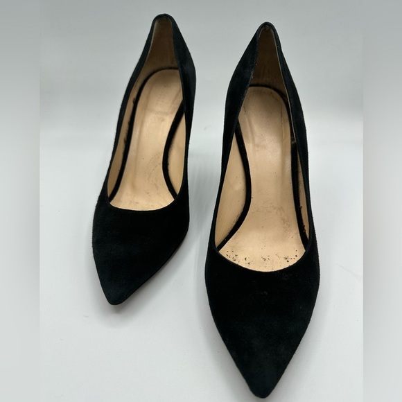 Barney’s New York Classic Black Suede Leather Heel Pumps - Picture 8 of 15